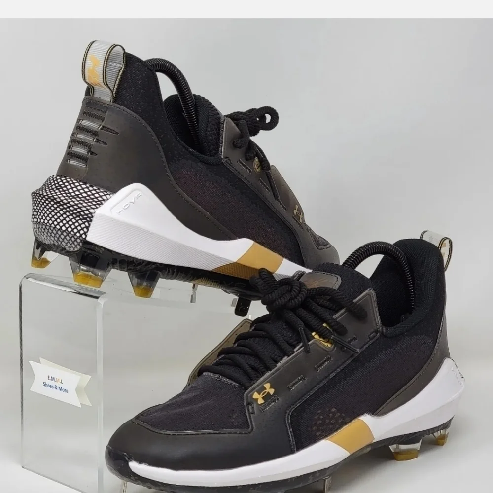 Under Armour Harper 6 Low ST Baseball Cleats Black 3024315-001 Mens Size 8.5 NEW